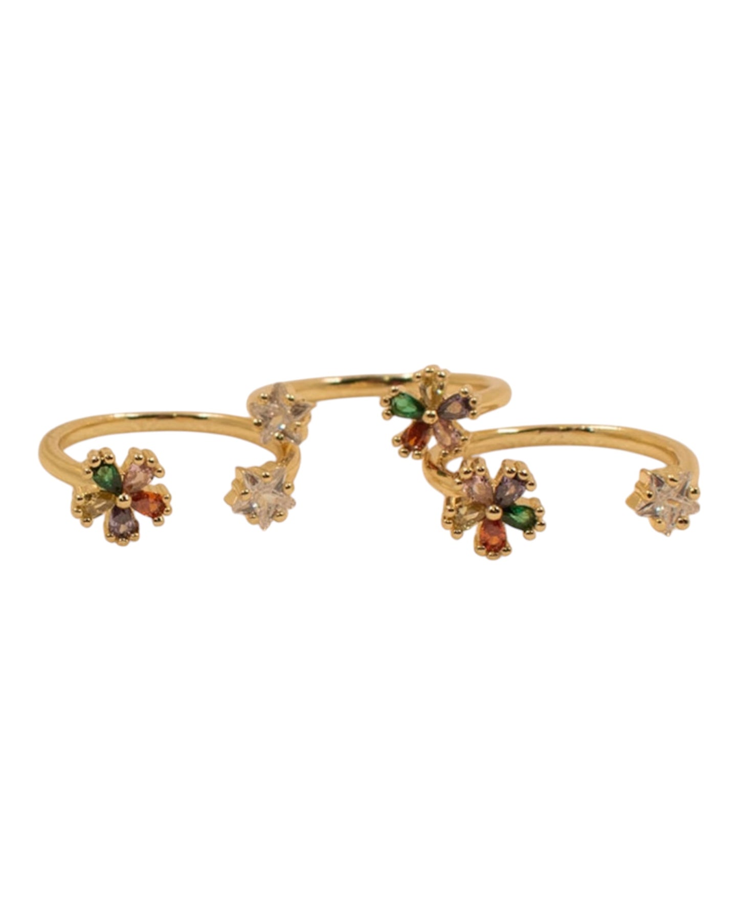 Flowers Adjustable Ring