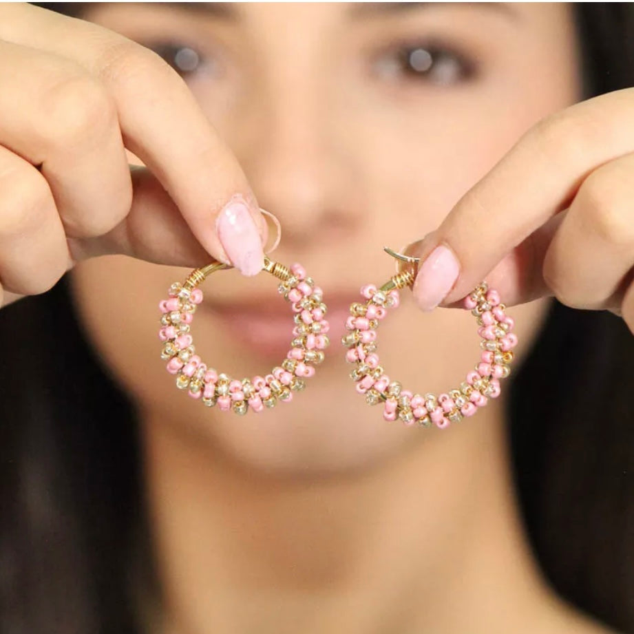 Rosa Hoops Earings