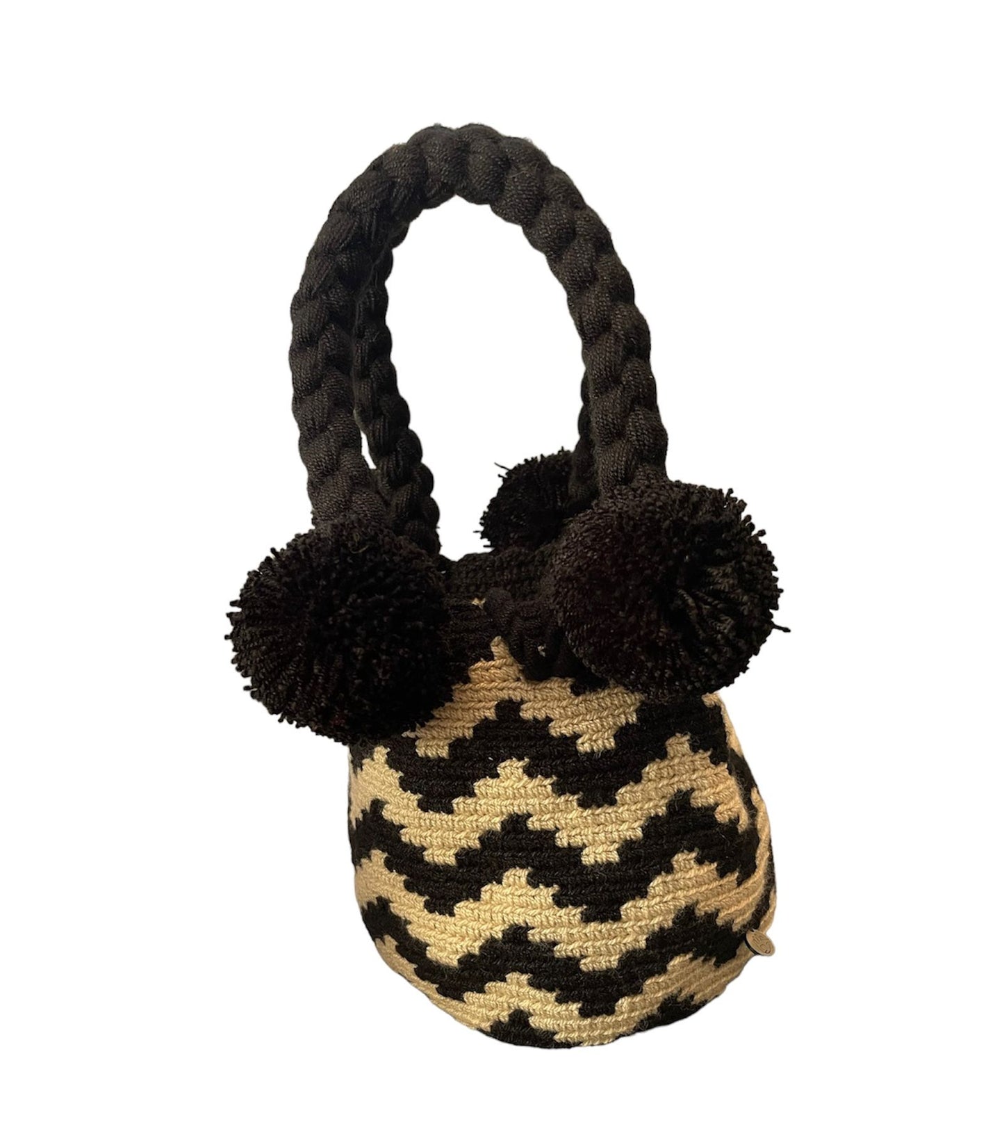 Lina Mini Pom Poms Wayuu Bag