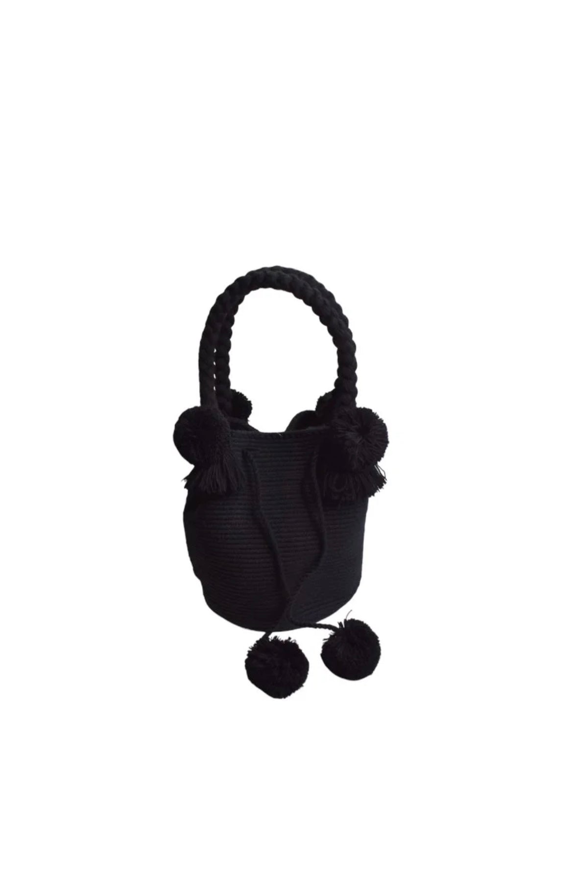 Noche Pom Poms Mini Wayuu Bag