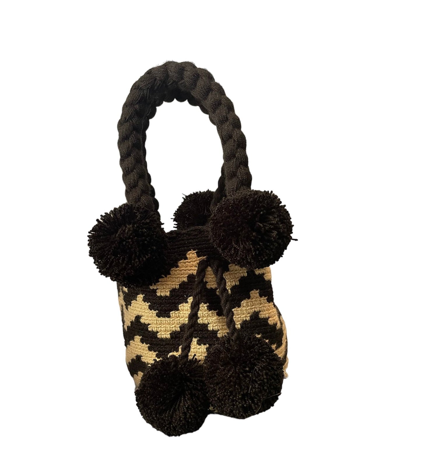 Lina Mini Pom Poms Wayuu Bag