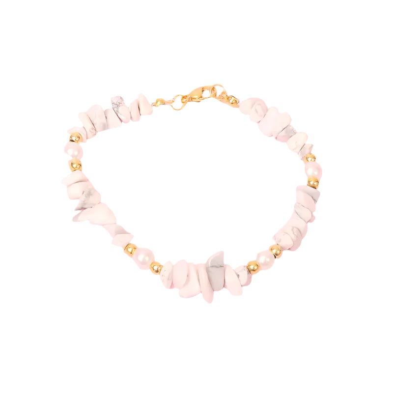 Howlite Quartz Bracalete