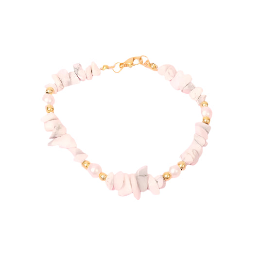 Bracelet en quartz howlite