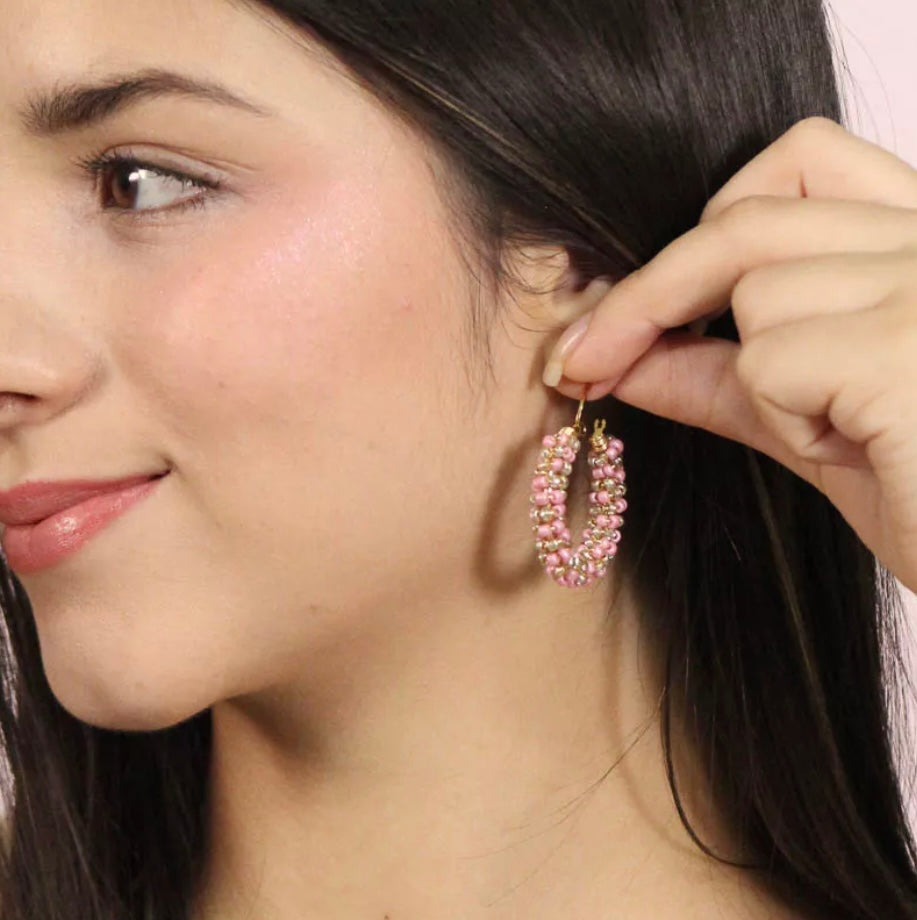 Rosa Hoops Earings