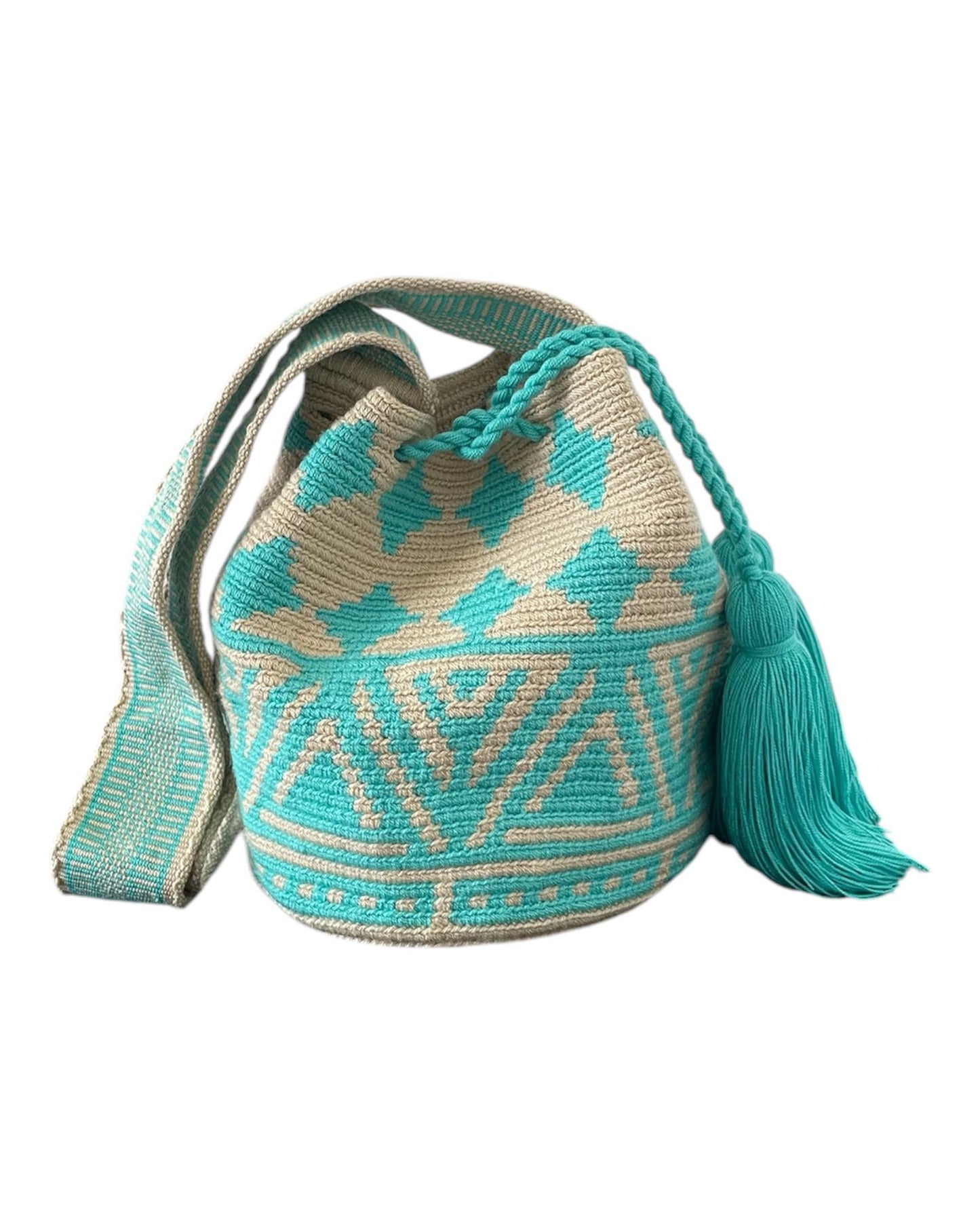 Menta Fresca Medium Wayuu Bag