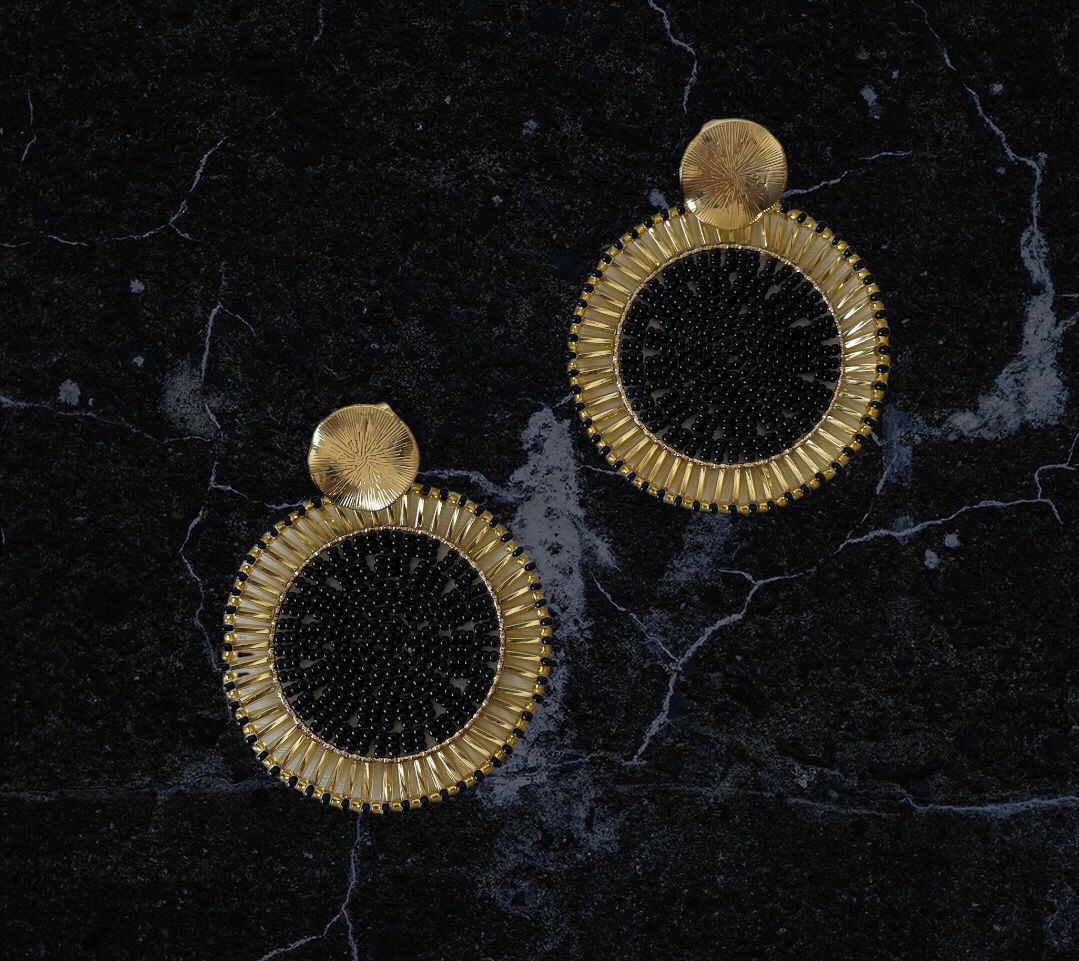 Black Mandala Earings