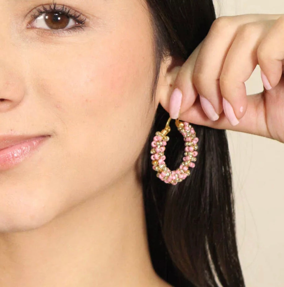 Rosa Hoops Earings