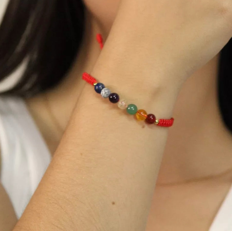 Red Chakras Bracalette