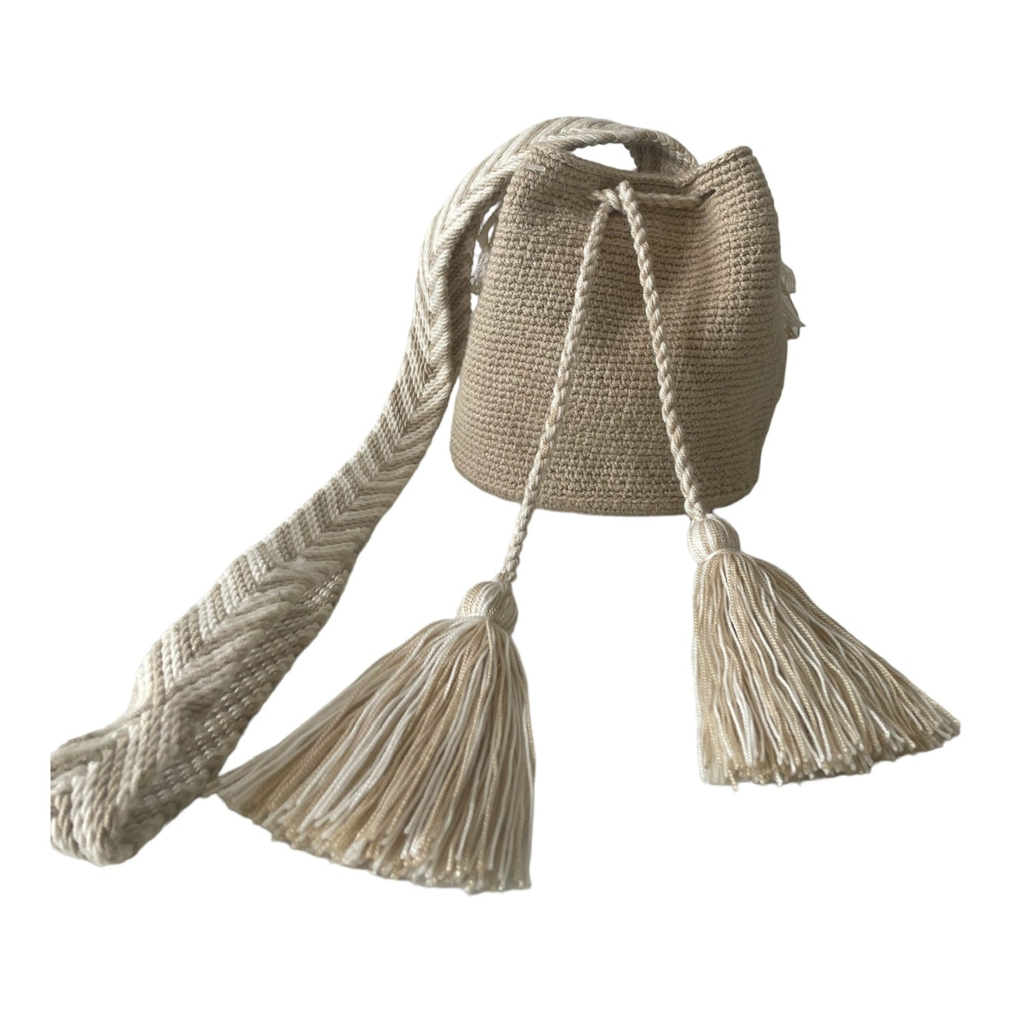 Beige Mini Wayuu Bag