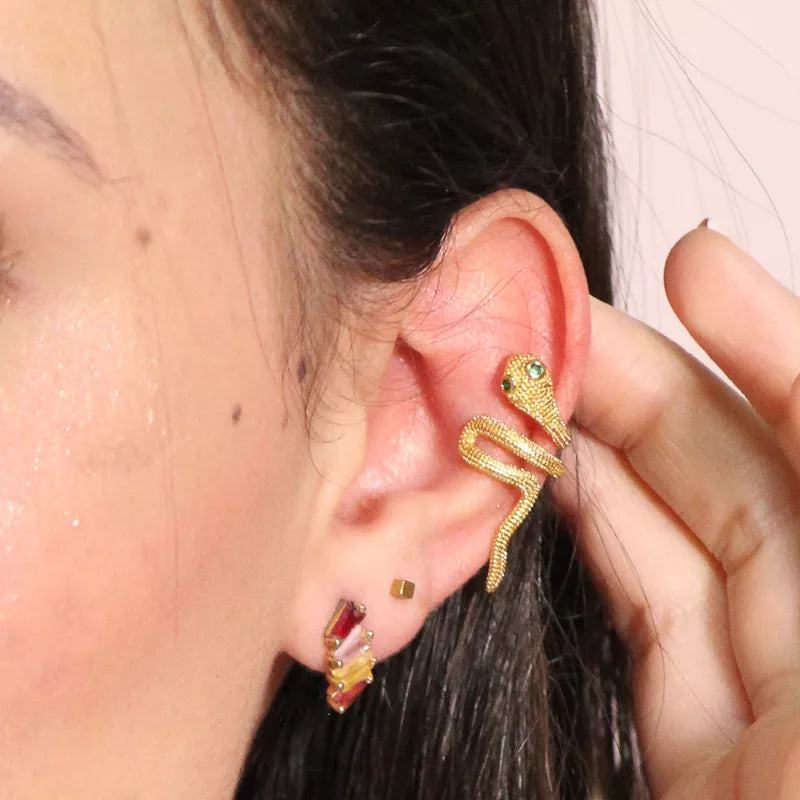 Pendientes con forma de serpiente