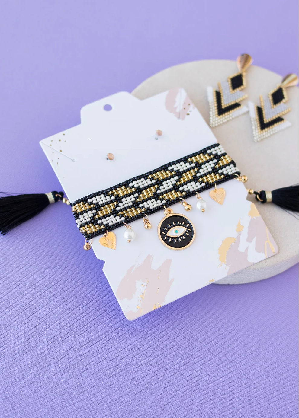 Black Evil Eye Bracalette