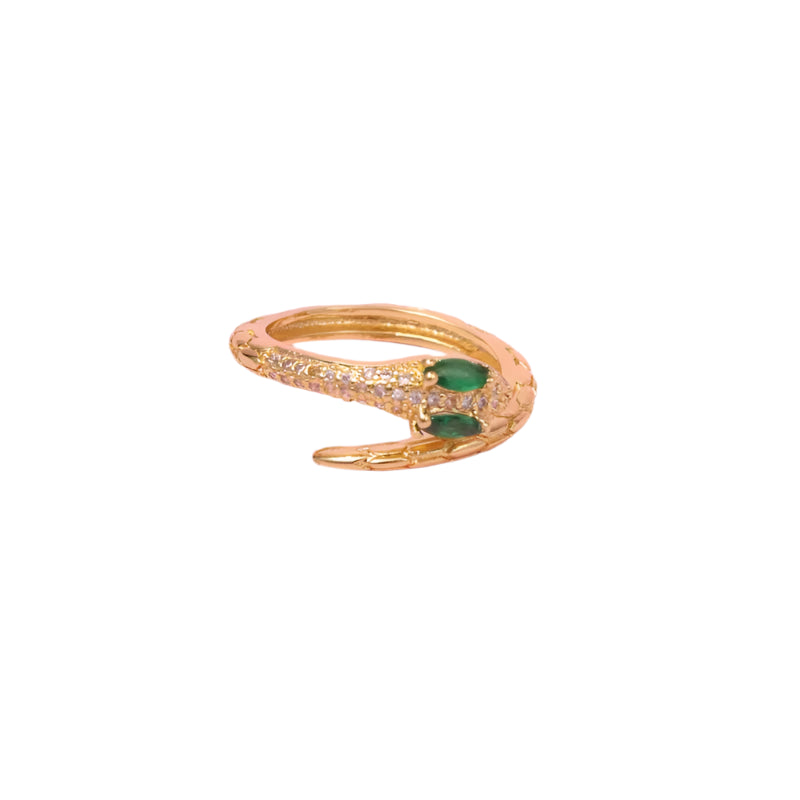 Anillo ajustable de serpiente