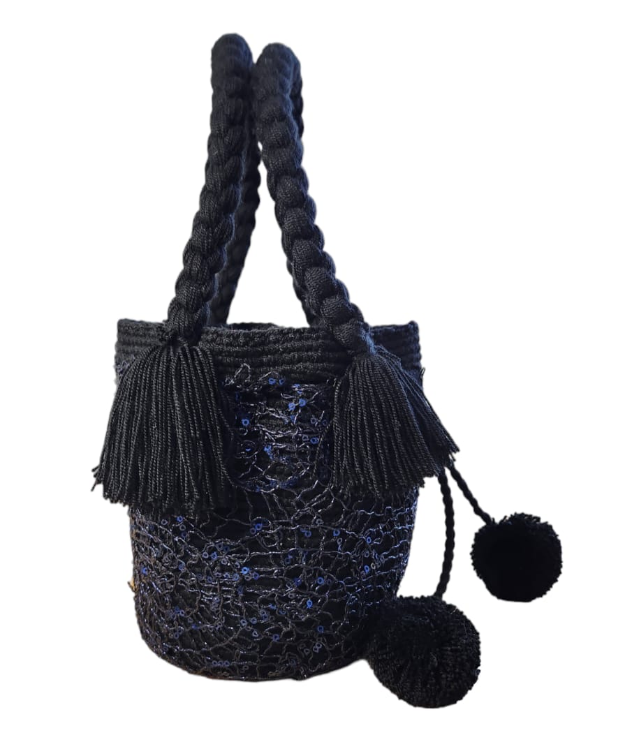 Noche Pom Poms Mini Sac Wayuu