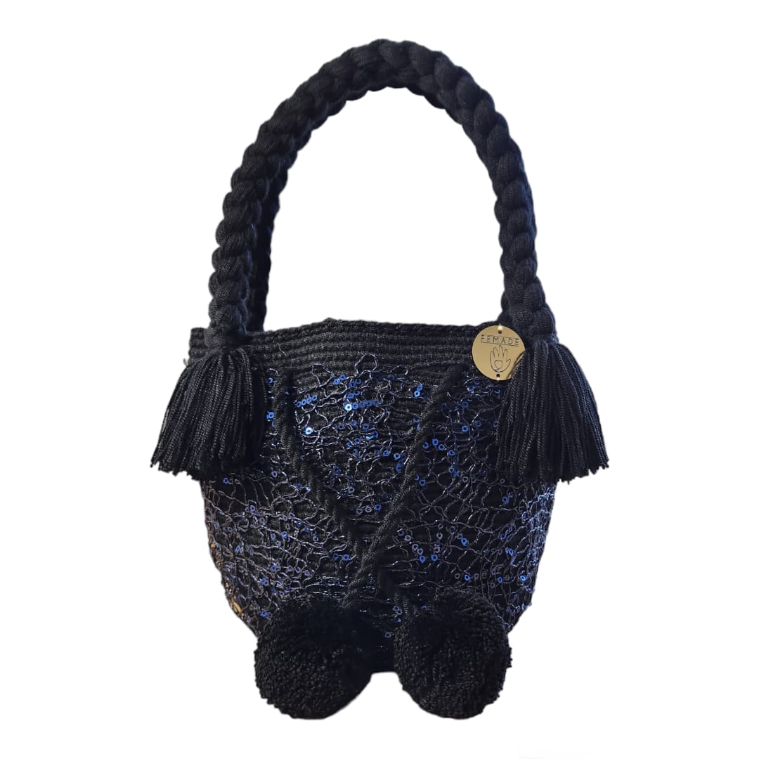 Noche Pom Poms Mini Sac Wayuu