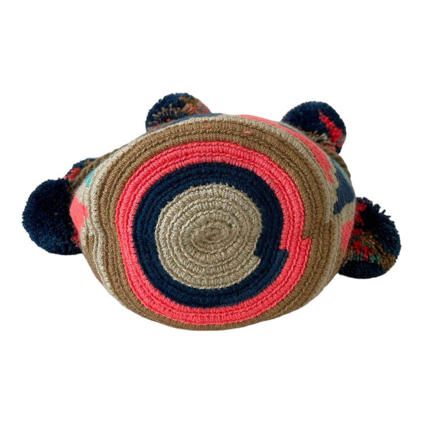 Neon Pom Poms Mini Wayuu Bag