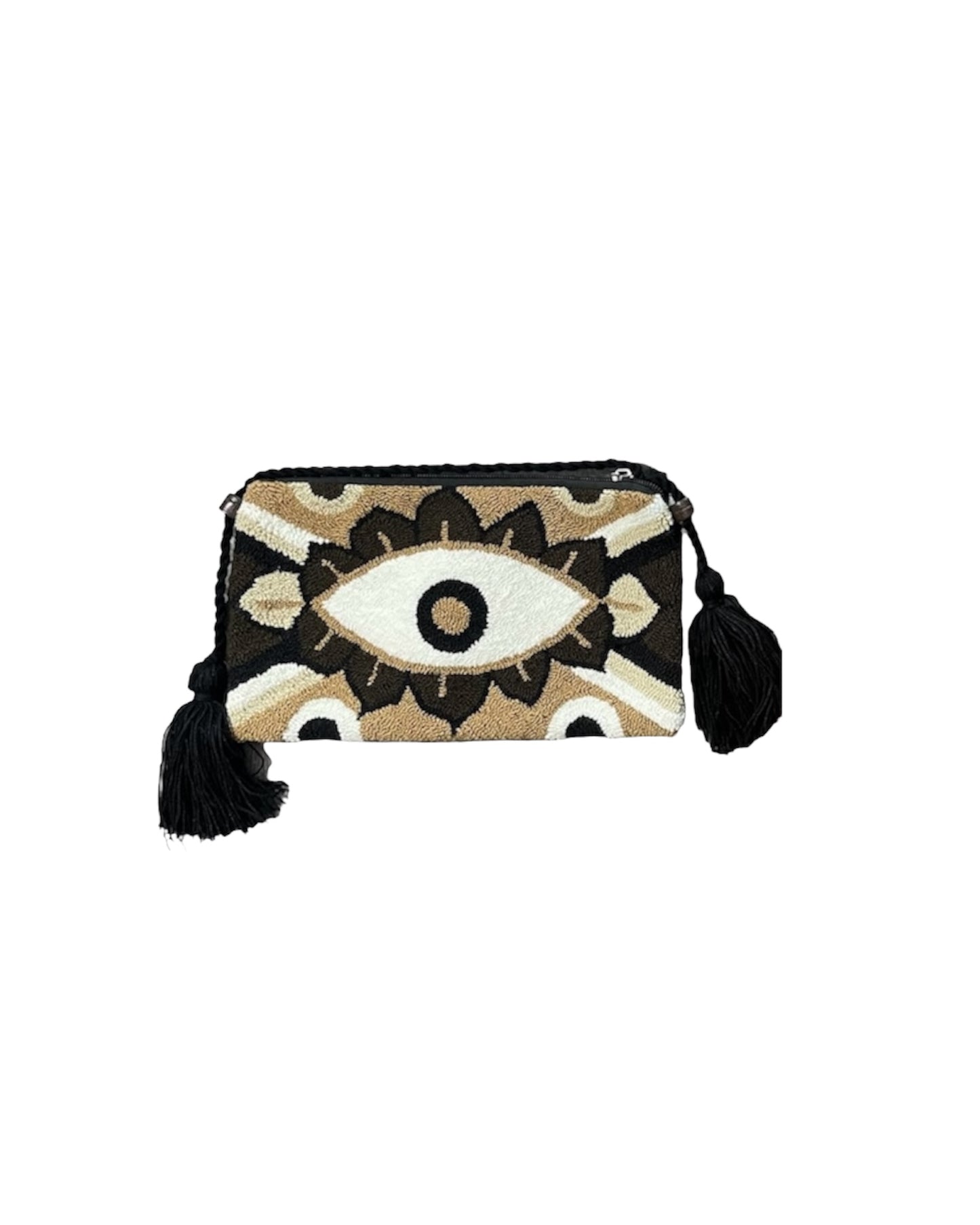 Cafe Evil Eye Wayuu Clutch Purse