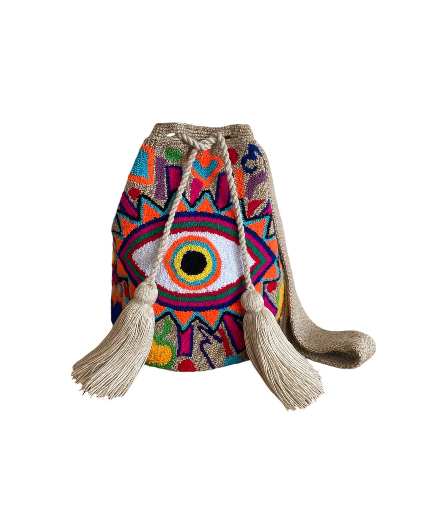 Carmen Evil Eye Wayuu Bag