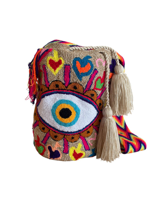 Colors Evil Eye Wayuu Bag