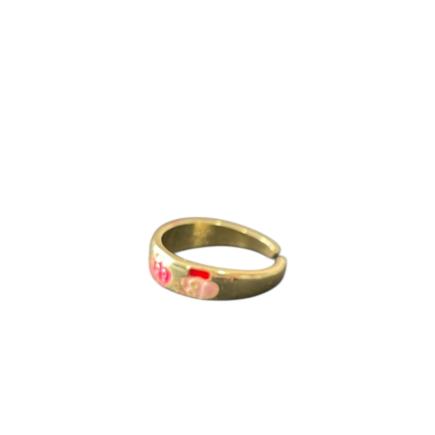 Pinky Mushroom Adjustable Ring