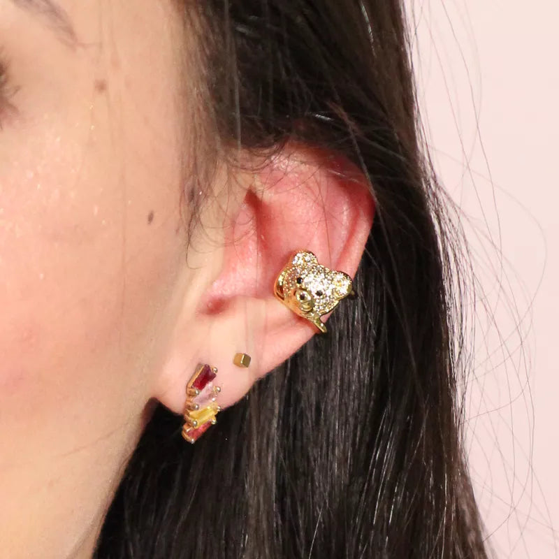 Bear Earcuff Earings